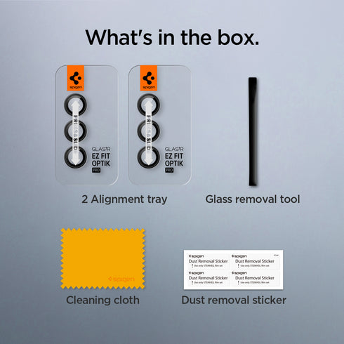 Spigen Galaxy S24 Plus Lens Protector โ Optik Pro EZ Fit (2 Pack)